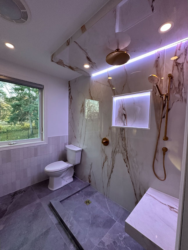 Porcelain slab install